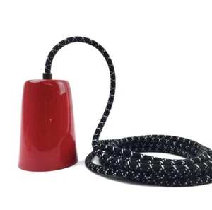 FREMONT SPUN STAINLESS STEEL PENDANT LIGHT - BOTTLE ROCKET RED - Picture 1 of 3