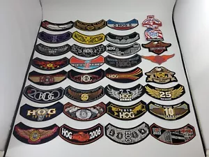 32 Stück Harley Davidson HOG Patches 25 Jahre *jedes Jahr* 1998-2022 NEU - Bild 1 von 9