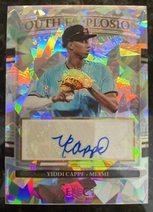 2022 Select Yiddi Cappe Youth Explosion Cracked Ice Autograph 4/25 Marlins - Picture 1 of 2