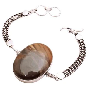 Jaspis Edelstein Versilbert Armband Handmade Schmuck Geschenk 21 G BR-1146 - Bild 1 von 3