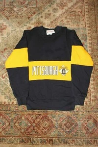 vintage black / gold Pittsburgh Pirates children's sweatshirt - NEW - M-10/12 - Picture 1 of 2