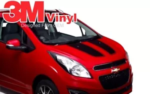 Rally Racing Stripes Fits: Chevy Spark 2013-2016 Graphics Decal on 3M Film - Picture 1 of 6