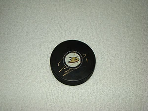 Jonathan Bernier Hand Signed Anaheim Ducks Logo Puck Hockey NHL Autograph - Picture 1 of 3