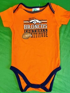 NFL Denver Broncos "Football with Attitude" Bodysuit/Vest Infant 18 Months - Picture 1 of 3
