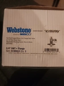 WEBSTONE NIBCO H -50413 3/4 SWT X FLANGE ISOLATOR W / DRAIN
