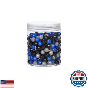 300 PCS Round Push Pins Assorted Color Thumb Tacks for Bulletin Board Stick P - Picture 1 of 5