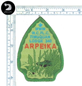 Boy Scout  OA Timuquan Lodge 340 1998 Arpeika Chapter Green Mylar Border Patch - Picture 1 of 1