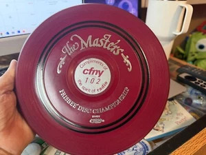 Wham-o Frisbee Pro professional Burgundy Irwin toys Canada CFNY 102 radio - Picture 1 of 11
