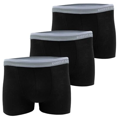 Pierre Cardin Boxer Uomo in Cotone Tinta Unita (confezione 3pz) Mutande Intime - Immagine 1 di 4