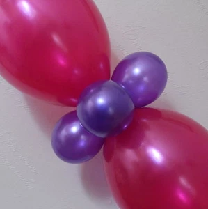 PINK  LINK BALLOON ARCH FLOOR DECORATION -HELIUM OR AIR FILLED WEDDING/ BIRTHDAY - Picture 1 of 11