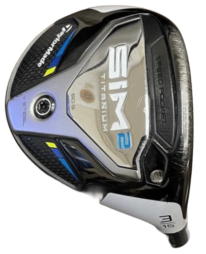 TaylorMade SIM2 3W 15 Fairway Wood HEAD ONLY Right Handed TITANIUM Headcover - Image 1 of 4