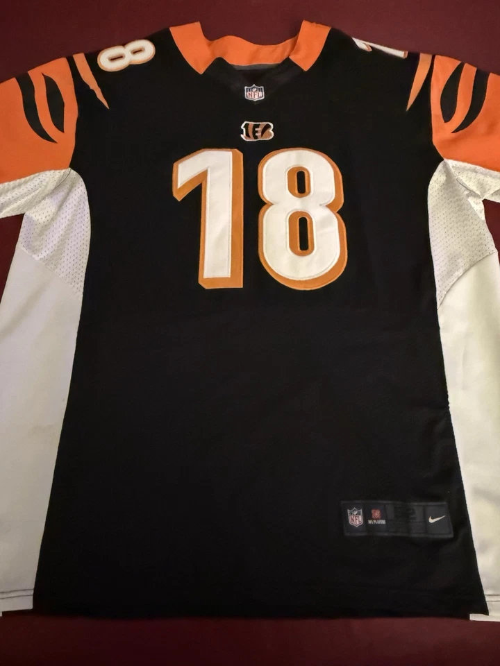 Camiseta de los Cincinnati Bengals para hombre 2XL negra NFL fútbol AJ verde 18 Nike en el campo Foto 1 de 3