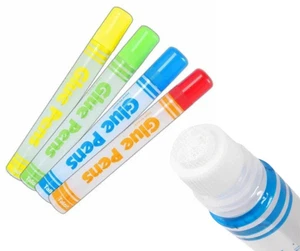 Artbox Confezione 4 Penne Colla 50ml Trasparente, Lavabile, Perfette per Artigianato, Scuola e Fai da Te - Foto 1 di 4