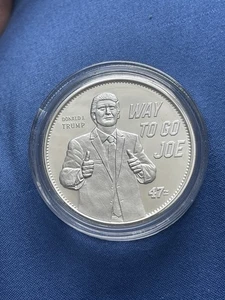 Trump 1 Oz .999 Silbermünze rund Way to Go Joe  - Bild 1 von 2