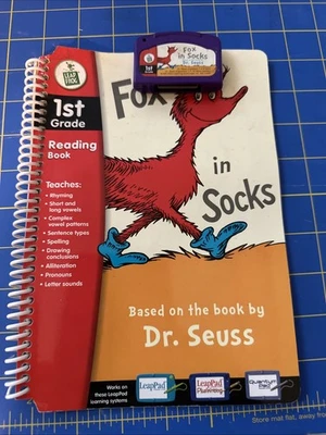 Libro y cartucho LeapFrog Fox en calcetines de Dr. Seuss Foto 1 de 2