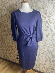 Vestido Boden Josephine Ponte Talla 8P Azul Marino - Imagen 1 de 9