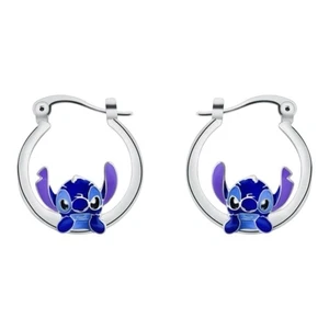 Silver Stitch Hoop Earrings from Disney's Lilo & Stitch - Picture 1 of 5