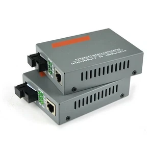 3km Gigabit Single Fiber SC Port External Power Supply Optical Media Converter r - Afbeelding 1 van 12