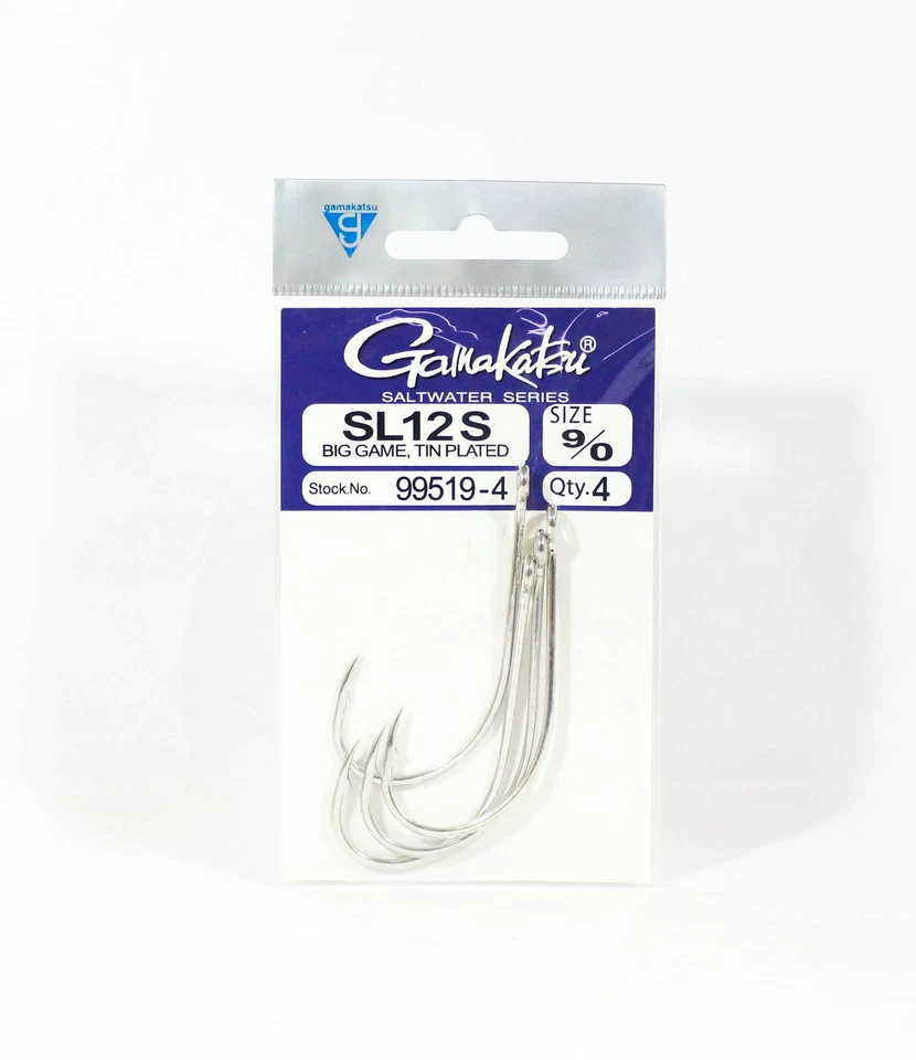 Gamakatsu SL12S Big Game Hooks 9/0