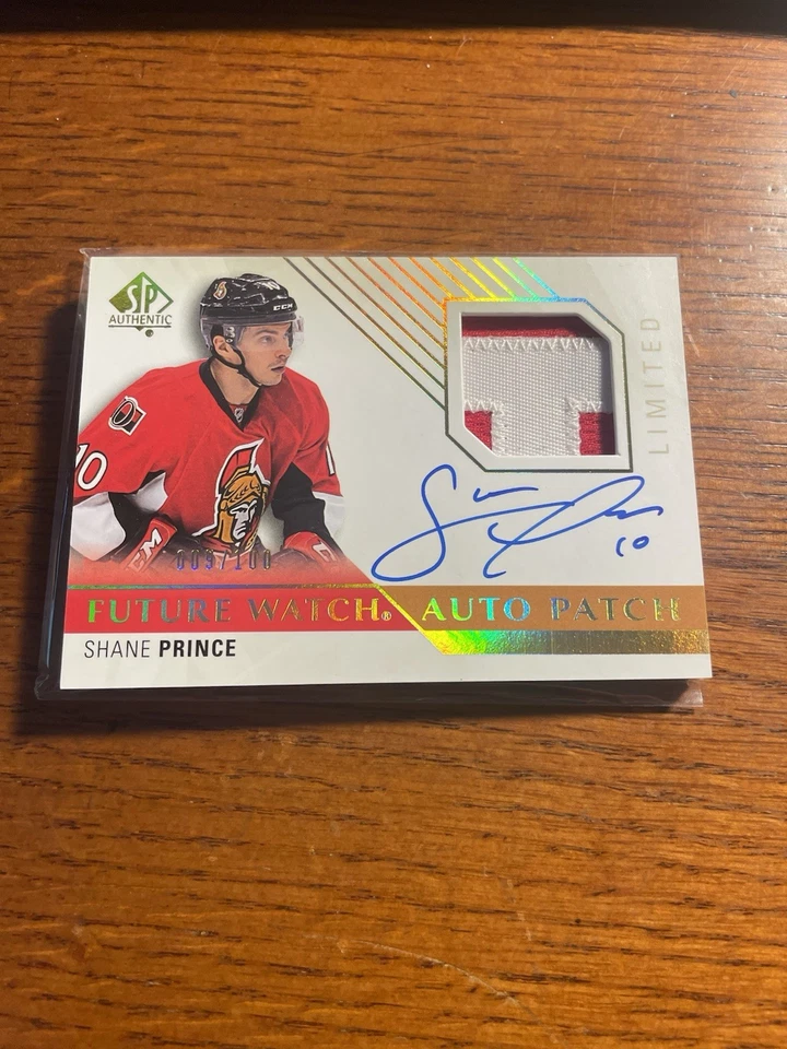 2015-16 SP Authentic - Future Watch Auto Patch Shane Prince #239 /100 Senators - Image 1 of 2