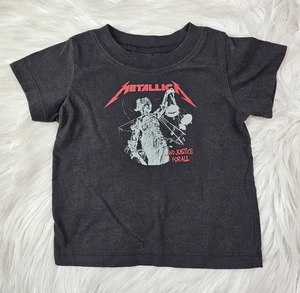 Camiseta Metallica para niños pequeños negra unisex (talla) 12 meses - Imagen 1 de 4
