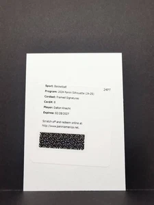 Dalton Knecht 2024-25 Panini Silhoutte Framed Signatures SSP Auto /30 Rookie RC - Picture 1 of 2