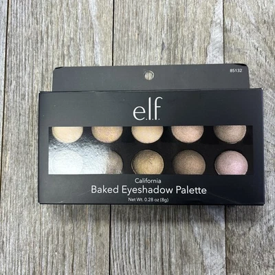 E.L.F. Baked Eyeshadow Palette #85132 CALIFORNIA ~ 10 Shades - Image 1 of 3