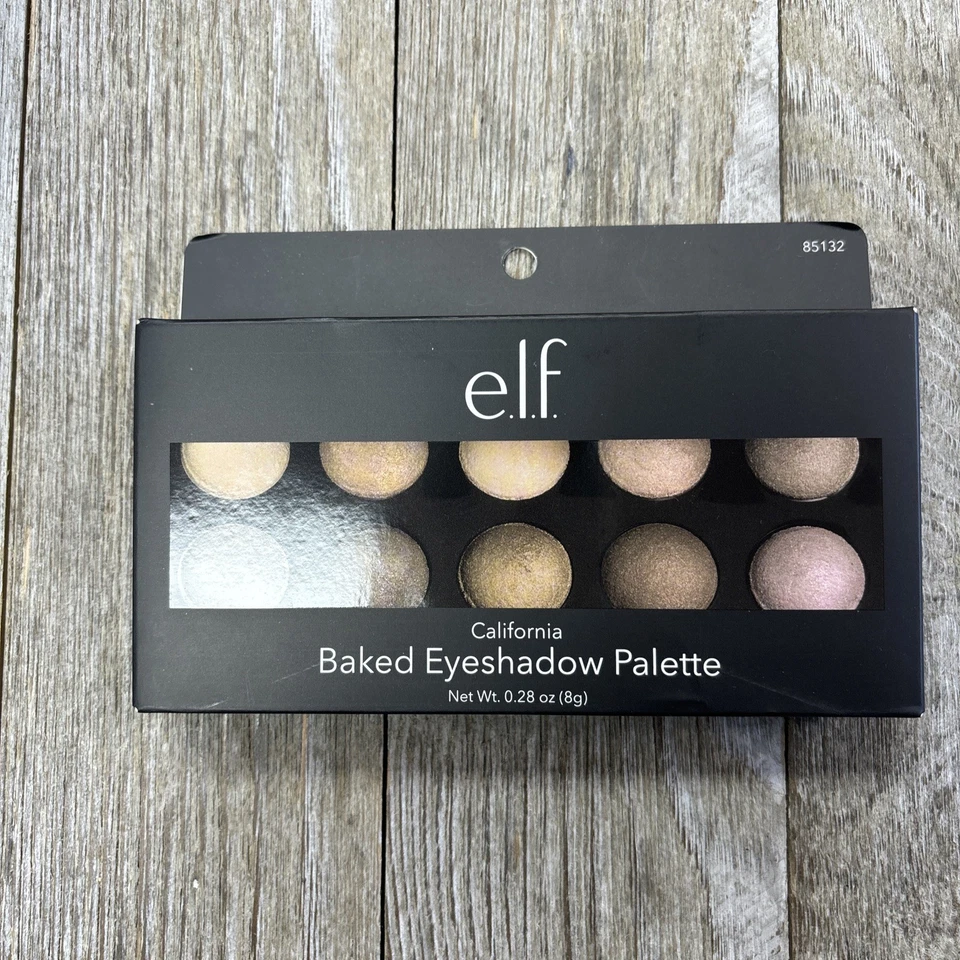 E.L.F. Baked Eyeshadow Palette #85132 CALIFORNIA ~ 10 Shades - Image 1 of 3