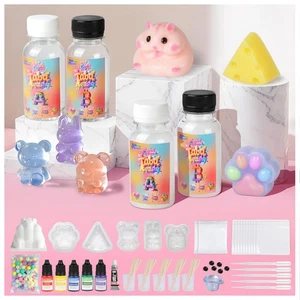 Taba Squishy Making Kit – Two Different Sets of A+B Silicone (Clear & Translu... - Picture 1 of 7