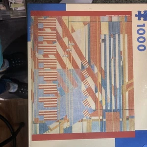 Two Frank Lloyd Wright Puzzles - FLAGS (sealed) And Gold Art Deco (used) - Picture 1 of 6