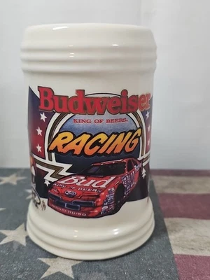 Taza Ford de carreras de colección Budweiser Beer Stein Bill Elliott Junior Johnson 1992 18 oz Foto 1 de 4