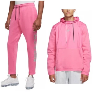 NIKE Sportswear Rare Pink Reflective Nylon Just Do It Logo Hoodie/Jogger Set S - Picture 1 of 24