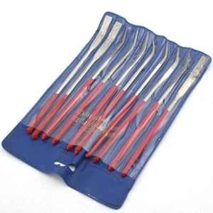 10Pcs 6-3/8" 160MM x 4MM Electroplated Diamond Coated Riffler File Files Set - Picture 1 of 4