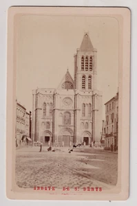 CDV Vagneur à Paris - Abbaye de Saint-Denis - Vintage albumen print c.1872 - Bild 1 von 2