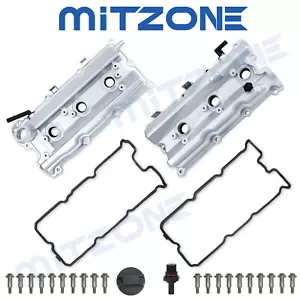 2x Upgrade Aluminum Valve Cover Kit for 2003-07 Infiniti G35 Nissan 350Z VQ35DE - Picture 1 of 8