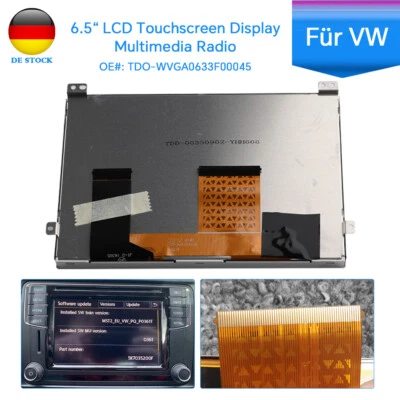 Per VW Skoda MIB MIB2 STD2 200 600 682 684 radio 6,5" LCD touchscreen display DE - Immagine 1 di 4