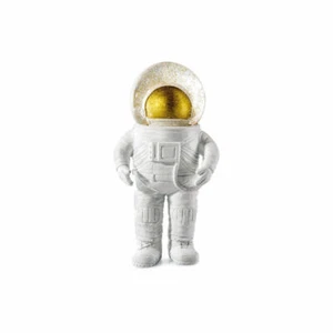 Donkey Products Summerglobe The Astronaut Snow Globe Decoration White Golden 17 - Picture 1 of 5