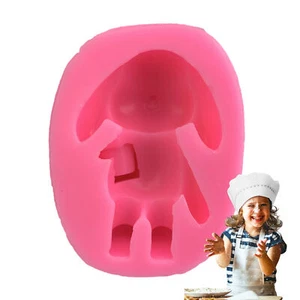 Easter Bunny Fondant Mold Rabbit Bucket Candy Silicone Molds Easter Candy Molds - Picture 1 of 12