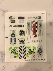 LEGO STICKER SHEET for 70163 Toxikita's Toxic Meltdown, New &Genuine - Picture 1 of 1