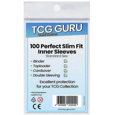 TCG GURU 100 Perfect Slim Fit Inner Sleeves