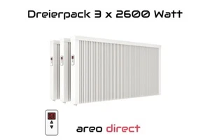 Elektroheizung 3x2600W Heizung direct Flächenspeicherheizung Schamotte 10%Rabatt - Bild 1 von 5