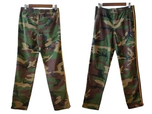 Polo Ralph Lauren Youth Teen Camo Blue Yellow Tuxedo Stripe Straight Pants Sz 18 - Picture 1 of 12