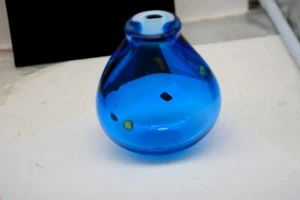  Hand Blown Glass Vase - (Signed & Dated) Z2 - Picture 1 of 5