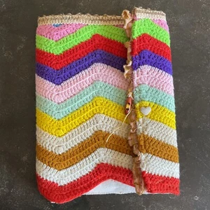 Diario cuaderno de bocetos de viaje hippie de ganchillo hecho a mano + tarjetas y postales - Imagen 1 de 16
