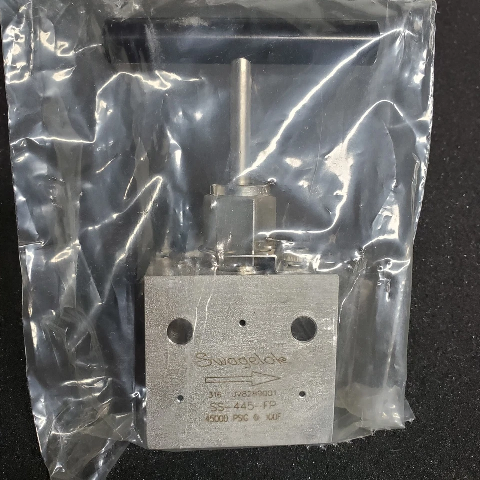 NOS Swagelok SS-445-FP Stainless Steel High Pressure Needle Valve 9/16-18 FNSP - Image 1 of 1