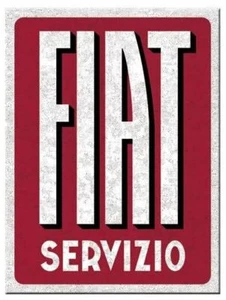 Fiat Servizio Stahl Kühlschrankmagnet - Picture 1 of 1
