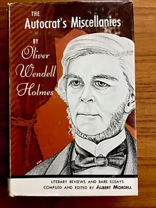 Vintage 1959 THE AUTOCRAT’S MISCELLANIES Oliver Wendell Homes RARE ESSAYS - Picture 1 of 6