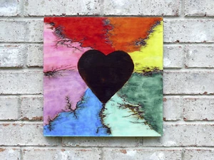 LICHTENBERG FRACTAL WOOD BURNED ART - Scorched Heart! - Picture 1 of 1