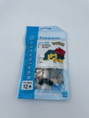 Pokemon Monstruos Nanoblock Cyndaquil Bolsillo NBPM_029 Kawada bloque Hecho JAPÓN Nuevo Foto 1 de 4