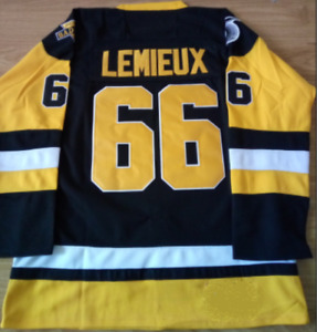Penguins Mario Lemieux Black Jersey M, L, XL, XXL, 3XL